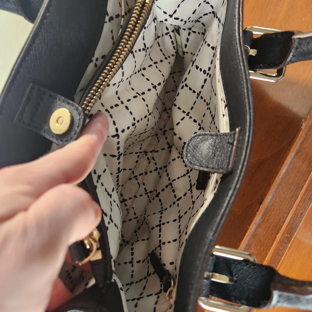 kate spade New York Black Saffiano Leather Handbag - Picture 11 of 15